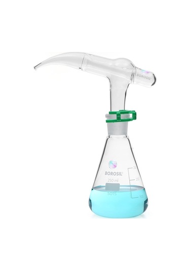 Cam Otomatik Pipet 10 Ml - Dispenser Depolu 250 Ml Erlen Şilifli