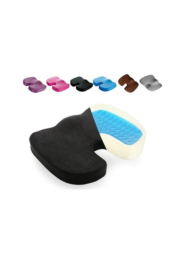 Sones Ofis Jel Yastık Güzellik Kalçaları Anti-hemoroid Yastık Örgü Kumaş Mor