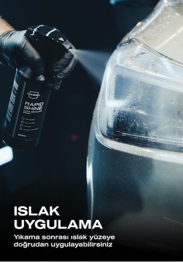 Rapidshine Araç Detay Spreyi Hızlı Cila Etkisi Derin Renk Showroom Parlaklığı 6 Ay Dayanım 500 ML