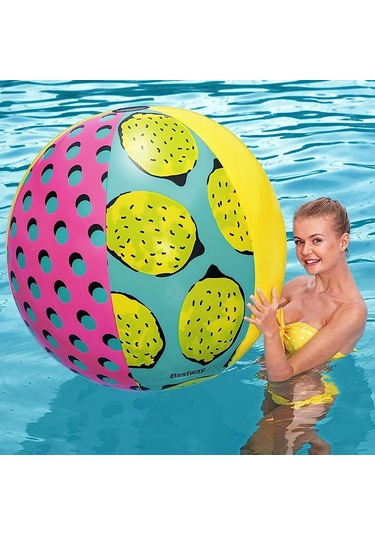 Bestway Retro Baskılı Top 122 Cm Çok Renkli