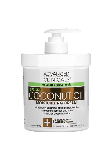 Advanced Clinicals Hindistan Cevizi Yağı Yüz ve Vücut Kremi 454GR