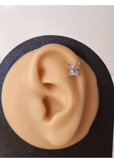 Kelebek Modeltragus Helix Piercing Ear Cuff Kıkırdak Çelik Küpe