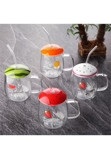 Cam Pipetli Kupa Turuncu 420 Ml