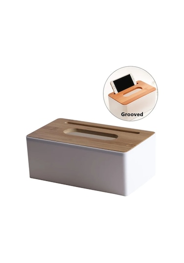 A-blcak-ahşap Doku Tutucu Ev Doku Saklama Kutusu Çıkarılabilir Doku Kutusu Zarif Ve Sade