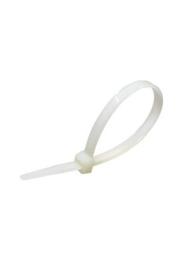 Kupa Plastik Cırt Kelepçe Beyaz 3.6 X 200 Mm. - 100 Adet