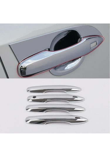 Toyota Corolla Uyumlu 2019-2022 Kapı Kolu Kaplaması Nikelaj