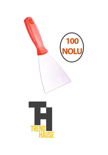 Spatula Paslanmaz Çelik 100 No'lu Plastik Saplı Çok Amaçlı