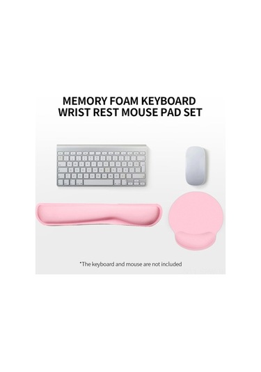 Besthome1 Ergonomik Klavye Mouse Pad Seti - Hafıza Köpüğü Wrist托, Lycra Yüzey Ve Kaymaz Taban, Siyah