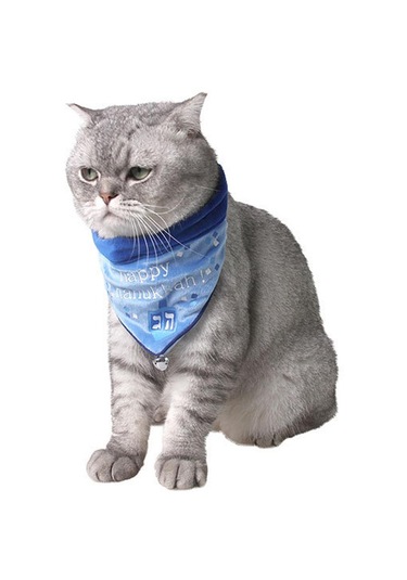 Homyl Köpek Kedi Tükürük Havlusu Üçgen Önlük Mavi