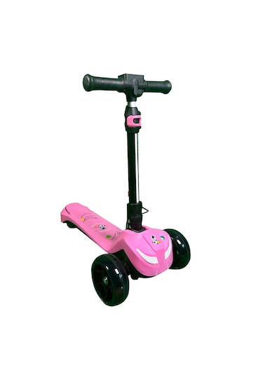 Electron Led Işıklı Hoparlörlü Yükseklik Ayarlı Elektrikli Scooter - 60w Pembe