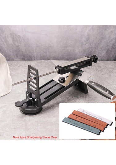 Yifomall Profesyonel Bıçak Bileyici Taş Seti - 4 Parça 120 320 600 1500 Zımpara Taşı
