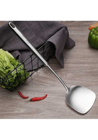 Ganzhoushop Stil: Spatula Sones Saplı Pişirme Paslanmaz Mutfak Kalınlaştırılmış İç Ekipmanları Çelik Boş Aleti, 304 Xp Diğer