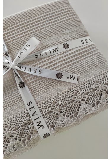 Kopanaki Dantelli Çift Kişilik Pike-210x230 Cm Tas Taş
