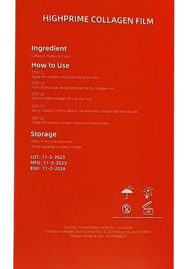 Shilibao Kolajen Film + High Prime Collagen Ampul Mist 50 ML