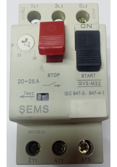 Şems 20-25a Motor Koruma Şalteri