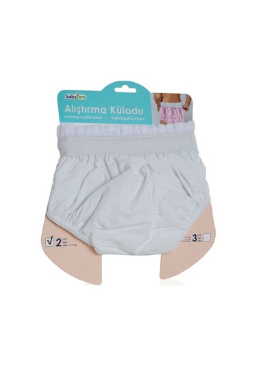 Babyjem Alıştırma Külodu 3 Yaş Beyaz