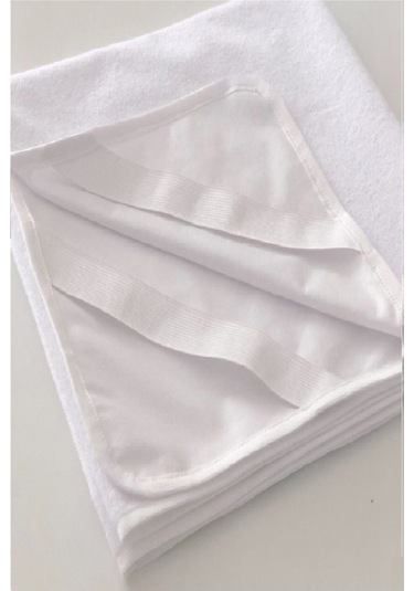 Bebesi 70x110 Cm Sıvı Geçirmez Bebek Pamuk Alezi Beyaz