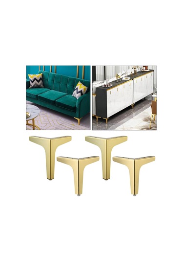 Suntek Magideal 4 X Demir Metal Mobilya Ayakları Kanepe 13cm-altın