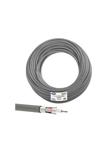 Kamera Kablosu 2+1 Cctv 0.22 20Mt Cablecable