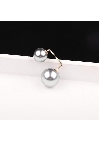 Sabit Elbise Broş Pin Simülasyon Inci Eşarp Şal Klip Toka Kazak Kol Düğmesi Broş Bayanlar Takı Gümüş