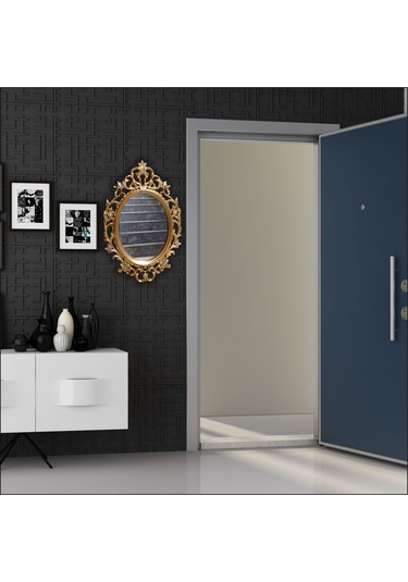 50X70 Oymalı Işlemeli Rustik Altın Yaldız Antik Duvar Boy Aynası Altın