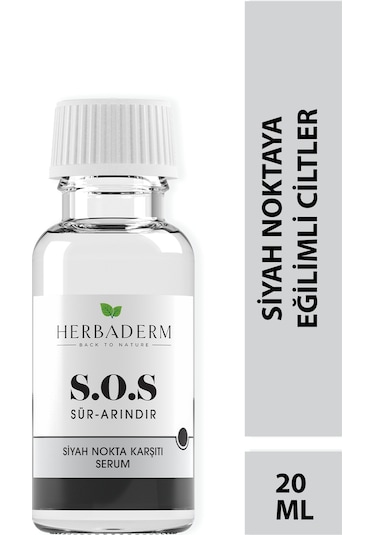 Herbaderm Sos Siyah Nokta Oluşumuna Karşı Cilt Bakım Serumu 20 ML