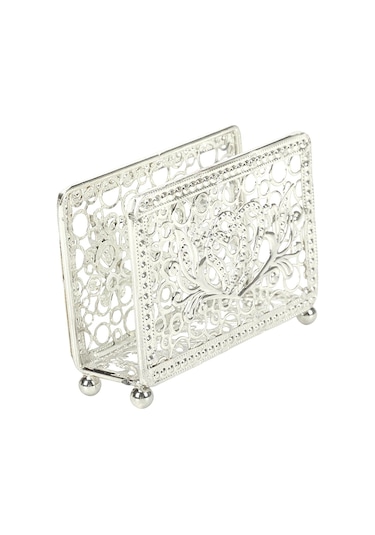 Suntek Yemek Masası Dekorasyon Argent Yaratıcı Masa Peçetelik Doku Tutucu