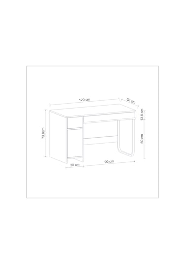 Çm002 Asil Çalışma Masası - Beyaz