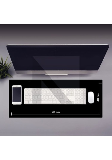 MP05 - 90x40 2xlarge Siyah Gaming Mousepad Ev, Ofis Oyun