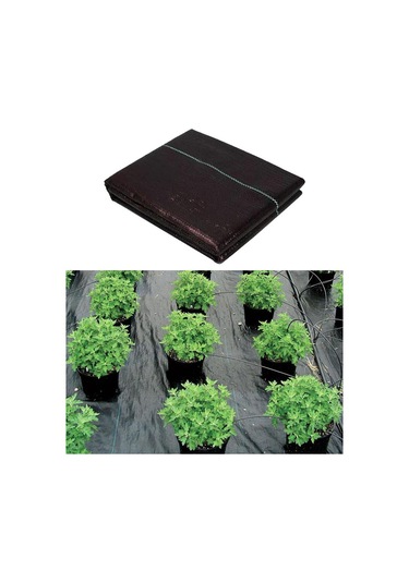 Homyl Izgara Şeritli Siyah Ot Bariyeri Engelleyici 1x2metre