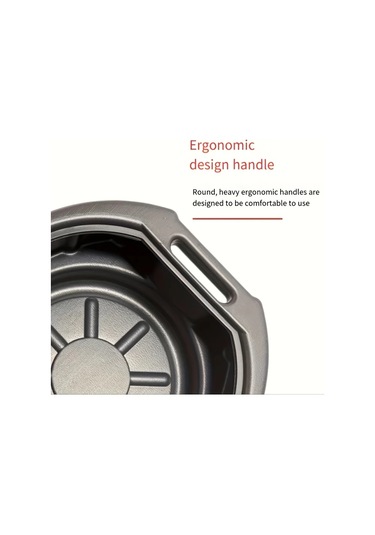 Xuweiwei 1pc 2 64gal Agir Hizmet Yag Bosaltma Kabi Kaymaz Tabanli Genis Kapasiteli Garaj Atolye Endustriyel Plastik Yag Toplama Kabi