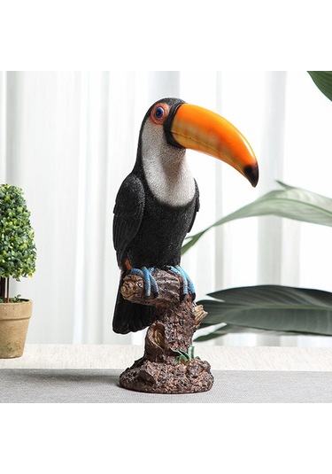 Suntek Magideal Toucan Güdük Heykeli Reçine Süs El Yapımı 12"