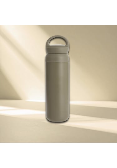 Paslanmaz Çelik Tutacaklı Termos 500 Ml -vakumlu Sızdırmaz Termos Haki