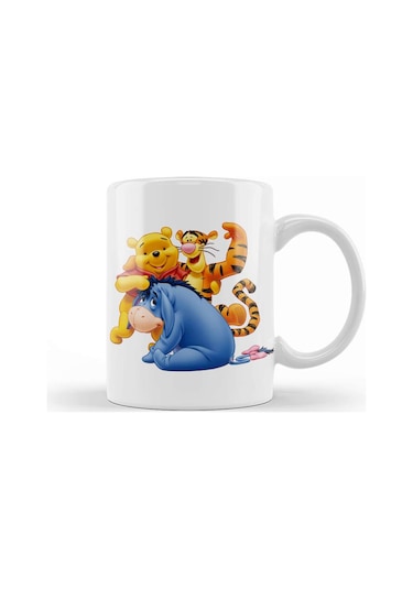 Winnie The Pooh Eeyore 010 Kupa Bardak Porselen Karışık