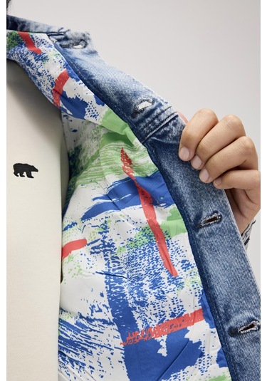 Adelina Ocean Blue Kadın Denim Ceket-okyanus Mavi Denim