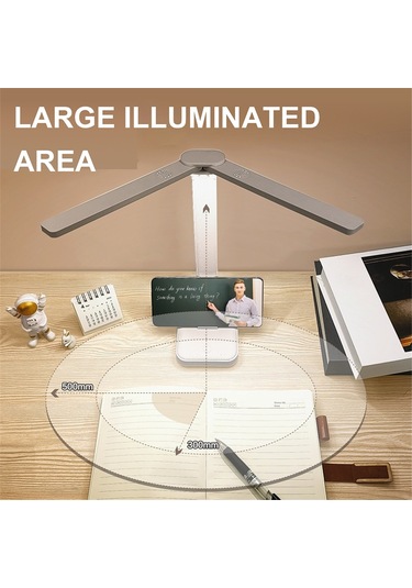 Led Masa Lambası 3 Seviyeli Kısılabilir Dokunmatik Gece Lambası Şarj Edilebilir Beyaz Beyaz