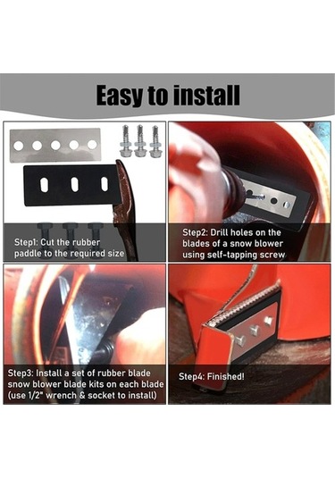 Metabagua 14 Inç Evrensel Kar Üfleyici Pervane Modifikasyon Kiti 8f1emf Açık Sarı