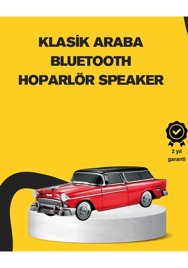 Vintage Tasarımlı Led Işıklı Bluetooth Hoparlör 10w