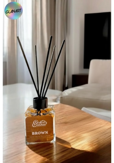 Sasta 100 Ml Saten Çubuklu Bambu Ortam Kokusu Salon Brown Odunsu