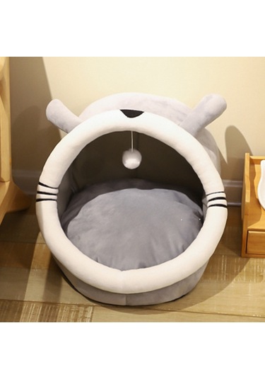 Mufunye Kedi Mağarası Evcil Hayvan İçin Yatağı İdeal Ve Konforlu