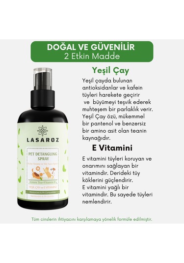 Lasaroz Kedi Köpek Kolay Tarama Spreyi Kıtık Açıcı 250 ML