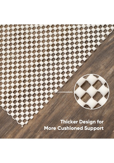 Kosona Pvc Antiparede Tala Com Malha Abertura, 61x91.5cm Branco - Previne Escorregões, Protege Pisos E Permite Ventilação Diğer