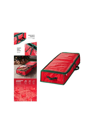 Suntek Magideal Yılbaşı Ambalaj Kağıdı Saklama Çantası Kırmızı