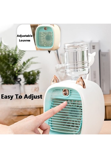 Jialan 3 Hız Taşınabilir Soğutucu Fan Mavi, 190 Ml Evaporatif