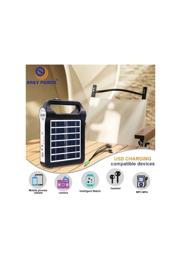 Xuweiwei Ep-038a Taşınabilir Güneş Enerjili Aydınlatma Ve Telefon Şarj Cihazı Çok Fonksiyonlu Otomotiv Aydınlatma