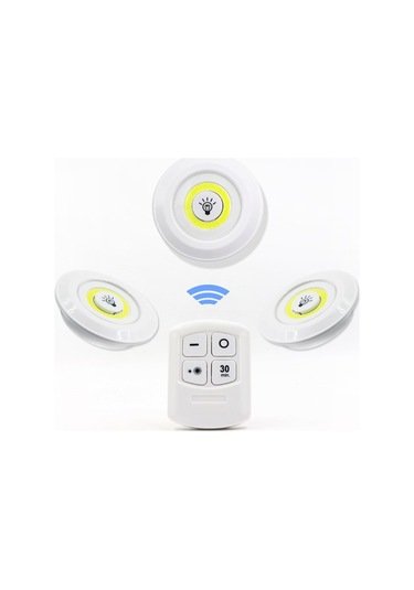 Reedark Uzaktan Kumandalı Cob Sensörlü Evcil Hayvan Yatağı Işığı - 3'lü Set, 30 Dakika Otomatik Kapanma