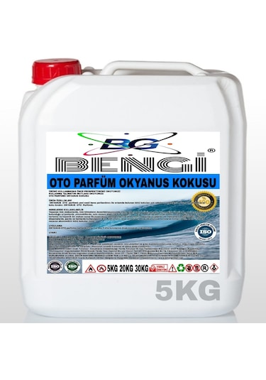 Oto Parfüm Okyanus Kokulu 5 Kg Bengi