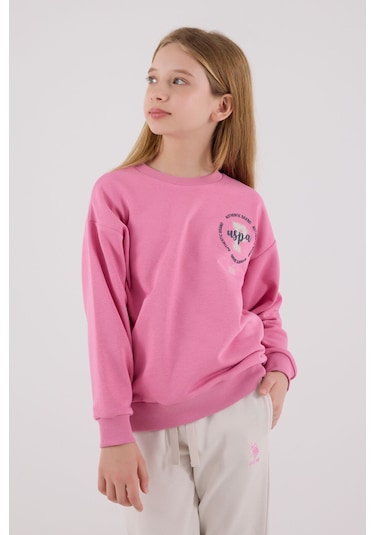 U.S. Polo Assn. Kız Çocuk Pembe Eşofman Takımı 5274-48845 Pembe