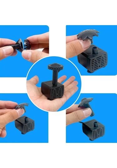 Xuweiwei 1.5w Toprak Fişli Güneş Su Pompası 1 Set Güneş Enerjili Su Pompası Kiti Mini Havuz Bahçe Çeşmesi