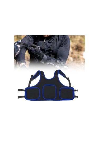 Suntek Çocuk Motosiklet Göğüs Koruyucu Yelek Mavi